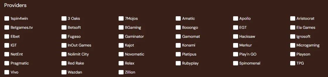 shelbywin casino providers